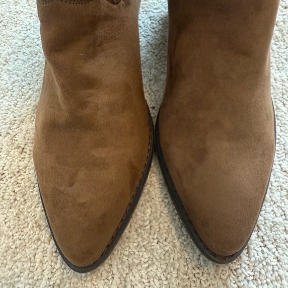 Geewawa Western Women’s Faux Suede Zip Brown Ankle Booties Women’s 8 1/2M  EUC - Picture 3 of 10